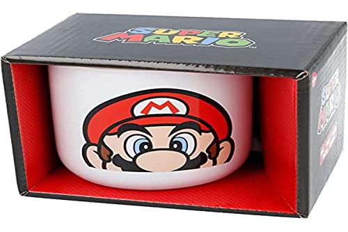 Stor TAZA CERAMICA DESAYUNO 400 ML EN CAJA REGALO SUPER MARIO