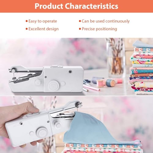 Haya Handy Stitch Portable Mini Sewing Machine, Battery Powered, Cordless Handheld Electric Stitch Tool for Quick Repairs - Image 6