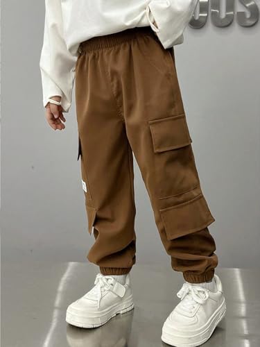 Image of TAGAS Boys Boys Side Pocket Cargo Pant || Cargo Pants|| Regular Slim Cargo for Kids ||Relaxed Trouser ||Pant for Boys ||Boy Loose Comfortable Cargo ||Boys Joggers||