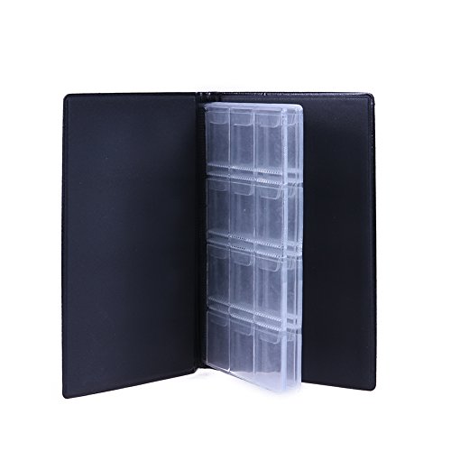 Whitelotous 120 Coin Storage Collecting Holders Penny Pockets Money Album Book (Black) #TOP1