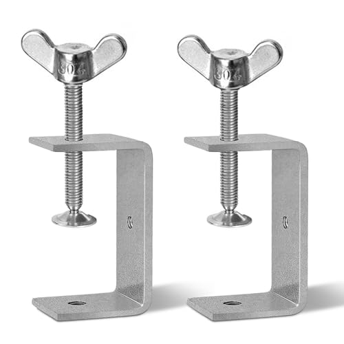 GothicBride 2pcs Morsetto a C 85mm Morsetto a Vite Inossidabile Morsetti da Falegname Regolabile per Saldatura Montatura Domestica, Campo di Serraggio 29-73mm