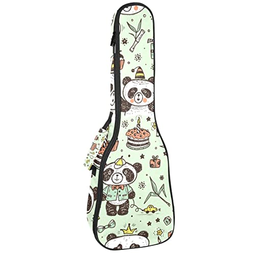 Sac ukulélé ténor étanche et housse rembourrée concert 53-60 cm Panda Heart