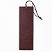 Christian Art Gifts Premium Vegan Leather Scripture Bookmark for Men: I Know The Plans - Jeremiah 29:11 Inspirational Bible Verse, Heat-Debossed, Faith-Based Reading Accessory, Brown with Cord Tassel