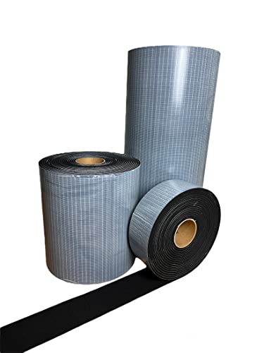 Moosgummi Matte selbstklebend 3mm - 5mm Stärke EPDM Zellkautschuk Matte Dichtungsmatte einseitige Klebeschicht Dämmplatte Moosgummirolle (Stärke: 3mm, LxB: 1m x 30cm (300mm))