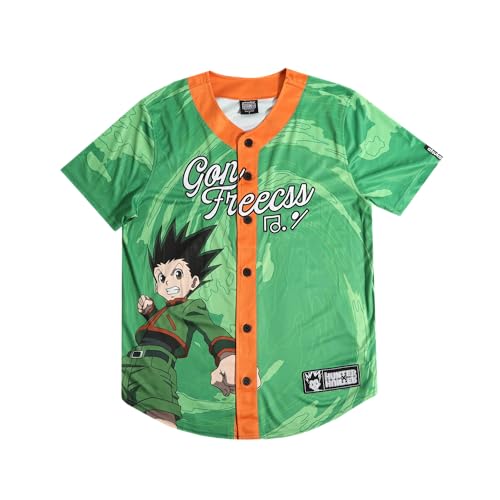 Camiseta de béisbol de manga corta verde Hunter X Hunter Gon Freecss miniatura 1