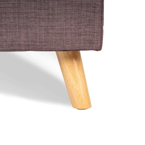 Home Deluxe - Pies para Muebles de Madera Dedo - 4 Piezas, Color: marrón Claro, Altura: 15 cm, Incl. Tornillos I pie para sofá pies para sofá pie para Mueble