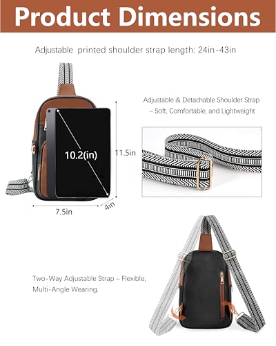 Image of Anti Theft Crossbody Bags for Women,RFID Sling Bag Travel Purse