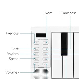KERREY Piano Electrique Pliable Piano De Clavier Électronique Pliable 88 K-eys Piano Piano Piano Portable Piano… - Les Beatles, Paul McCartney, John Lennon, RIngo Starr, George Harrison KERREY Piano Electrique Pliable Piano De Clavier Électronique Pliable 88 K-eys Piano Piano Piano Portable Piano… – Image 6