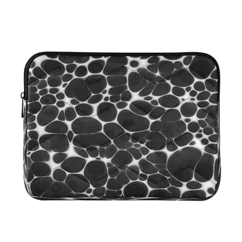 Funda para laptop 13-14 pulg impermeable negra con diseño