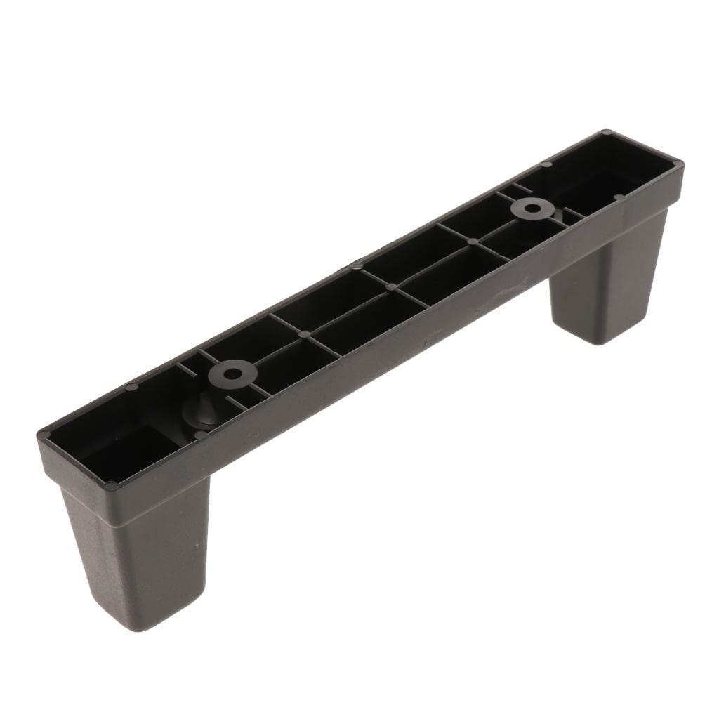 4 Piedini Di Ricambio Per Valigia – Supporti In Plastica Nera 50x17x20 Mm, Con Viti Autofilettanti, Per Bagagli E Trolley