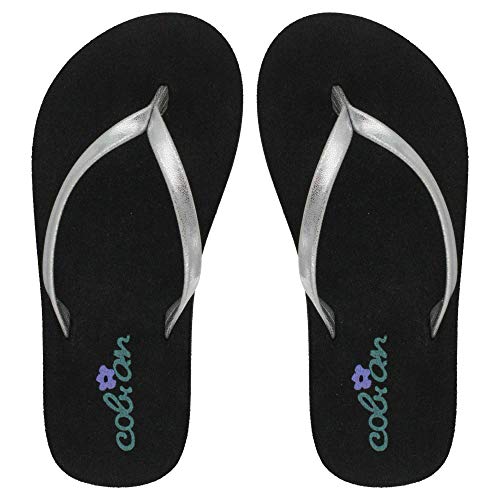 Cobian Little Girls Lil Shimmer Silver Sandal 9-10 #TOP2