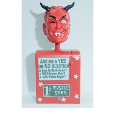 Bif Bang Pow! 1 X Twilight Zone Mystic Seer Monitor Mate Bobble Head - Red
