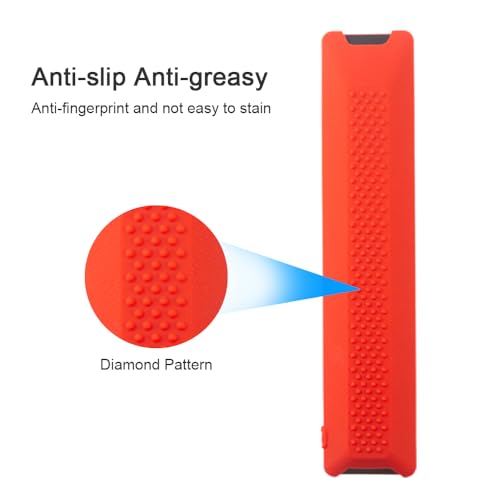 Image of Silicone TV Remote Cover Compatible with TCL Tv Remote RC833A 4K QLED Google TV Protective Case with Lanyard [Remote NOT Included] (2025-Grey)