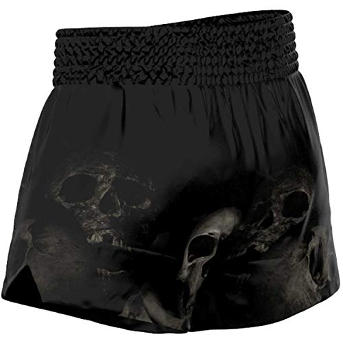 Foto von SMMASH MMA Shorts Herren Kurz Sporthose Thaibox Muay Thai Hose Boxhose Trainingsshorts Atmungsaktiv Elastisch Abriebfest