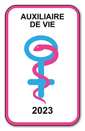 SIGNAL SAFETY Autocollant Sticker - Vignette Caducée 2023 pour Pare Brise en Vitrophanie - V9 Auxiliaire de Vie Cover