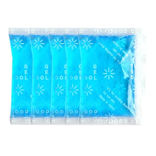 【施術後の赤み・腫れケア用】 固くならないアイシングバッグ 日本製 ダウンタイムケア 保冷剤 小さめ (Sサイズ, 5個セット)