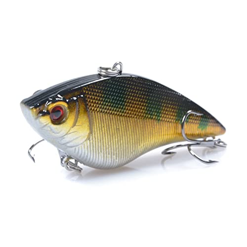 Nbxypeaus 1pc 7 cm 15.5g Fuerte Pesca Pesca Cebo Treble Hooks Wobbler Pesca Tackle Ojos 3D (Color : 10) Cover