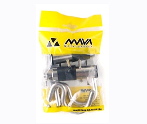 Gancho Armador Suporte Rede Tipo Batom Niquelado Mava 1 Par