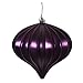 Vickerman 386811 - 5.7" Plum Shiny Onion Christmas Tree Ornament (3 pack) (N151226DMV)