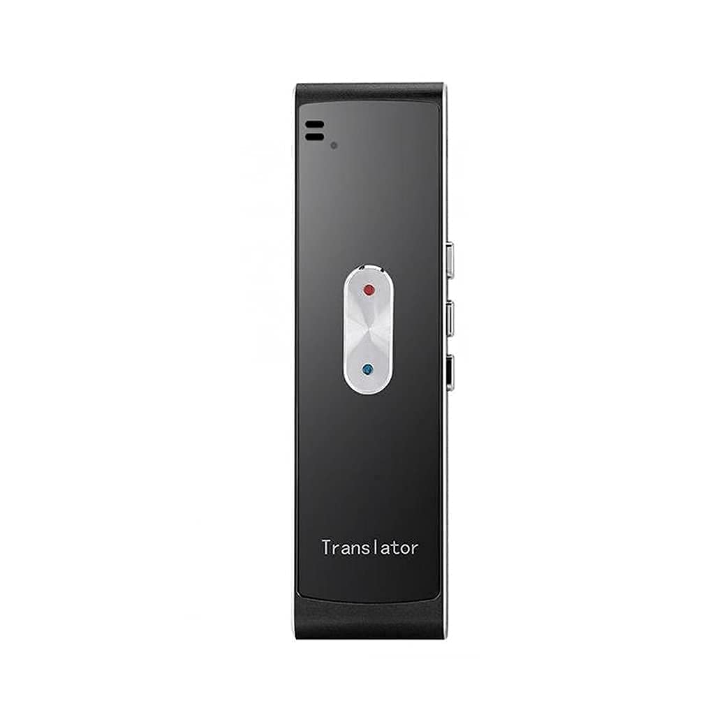 Przenośny inteligentny tłumacz Wielojęzyczne dwukierunkowe tłumaczenie głosowe w czasie rzeczywistym Urządzenie kieszonkowe Bezprzewodowa rodzina Bluetooth (kolor: czarny). Comfortable anniversary