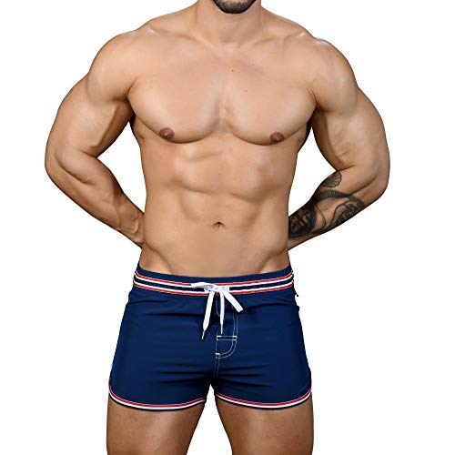 Andrew Christian Riviera - Bañador para hombre, color azul marino