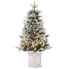 Small Christmas Tree with 78 Multi-Color Led Lights, 3 Ft Pre-Lit Artificial Christmas Decoration for Home Office Decoration