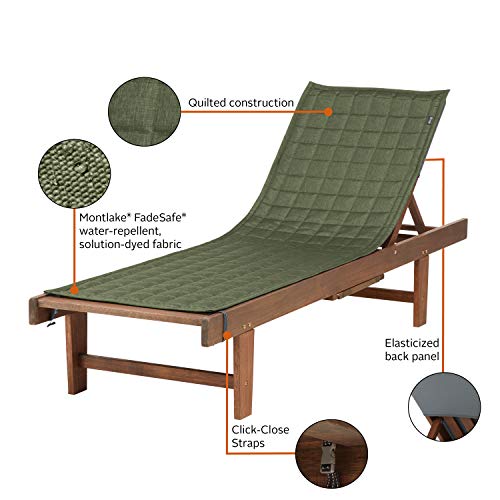 Classic Accessories Montlake Fadesafe Water-Resistant 80 Inch Patio Chaise Lounge Slipcover, Heather Fern, Patio Furniture Covers #TOP3