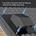 Roof Vent Cap - Hon&Guan Roof Vents 4 Inch Galvanized Steel Bathroom 4 Roof Exhaust Vent for Ventilation System-with Damper, Black