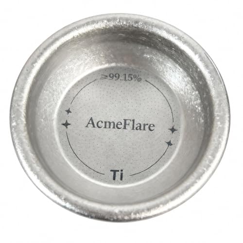 58mm TA1 Pure Titanium Espresso Filter Basket, 18g...