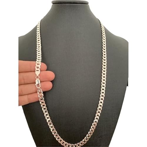 Corrente Masculina Grumet de Prata Maciça 925 70cm X 8mm