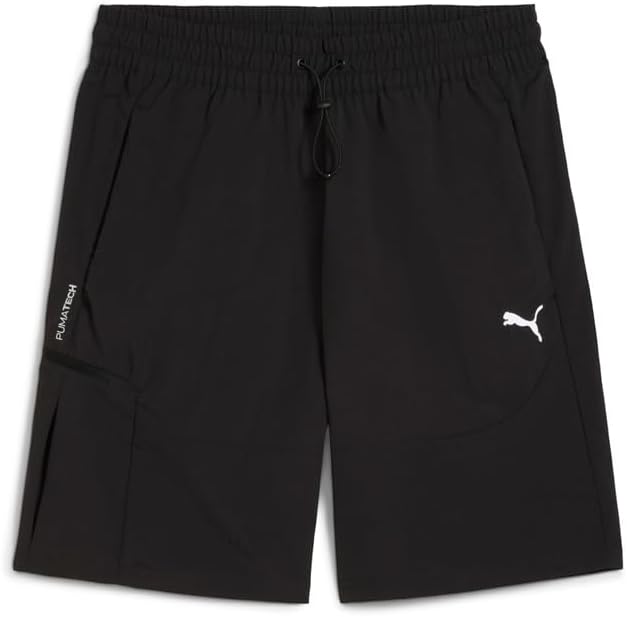 Mens Pumatech Woven 8 Inch Shorts Casual Bottoms Casual - Black