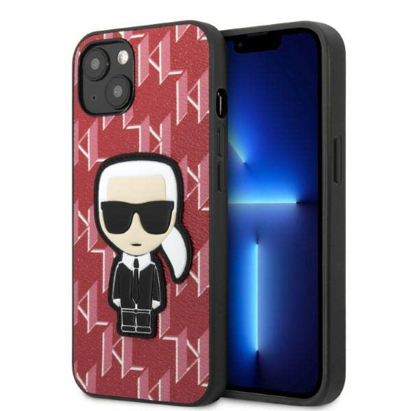 Karl Lagerfeld KLHCP13SPMNIKPI Coque Rigide pour iPhone 13 Mini 5,4" Motif monog