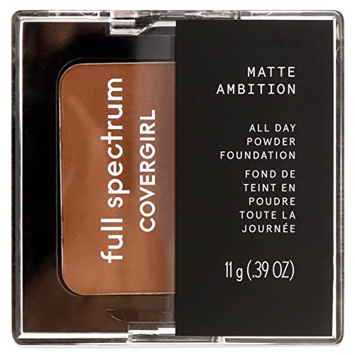Covergirl Matte Ambition, All Day Powder Foundation, Deep Cool 3, 0.38 Ounce #TOP21