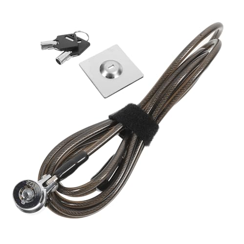 MOLUCKFU Candado de Cable Reforzado Portátil con Cierre Bloqueo de Seguridad para Oficina y Hogar Resistente al Corte y Fácil de Usar