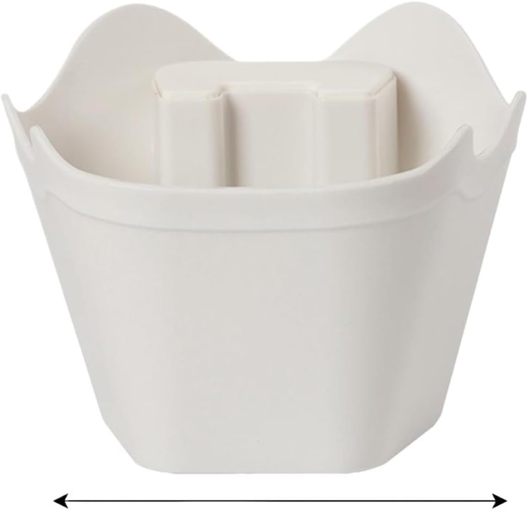 MeLphi Coffee Tap Box Espresso Coffee Grounds Bucket 12.6cm/4.96inch Espresso Waste Bin Multi-Function Coffee Maker Accessories(White)