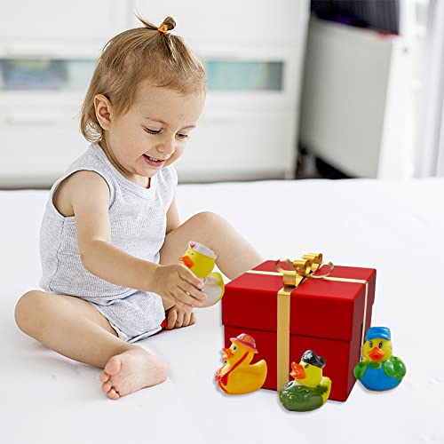 Valenlyra 100 Pack Rubber Duck For Jeeps Ducking - 2" Bulk Floater Duck For Kids - Baby Bath Toy Assortment - Party Favors, Birthdays, Bath Time, And More (100 Varieties) #TOP6