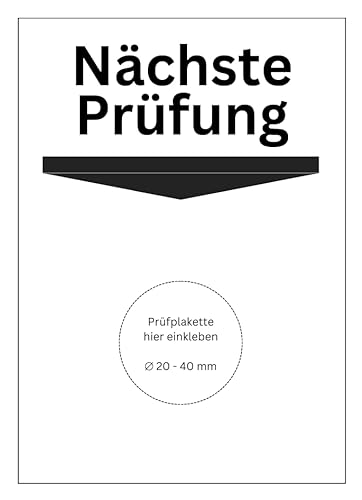 30 witterungsbeständige Grundplaketten - für Prüfplaketten ⌀ 20-40 mm - permanent klebend - outdoor - nächste Prüfung (30 Stück)