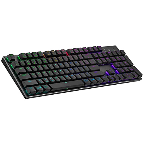 Image of Cooler Master SK653 Wireless Mechanical Keyboard with Low Profile Red Switches, Improved Ergonomic Keycaps, and Brushed Aluminum Design