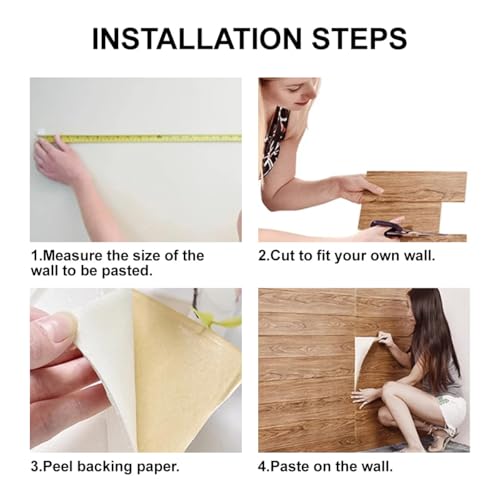 Papier adhésif 3D imperméable repositionnable pour rénover sans abîmer - 6