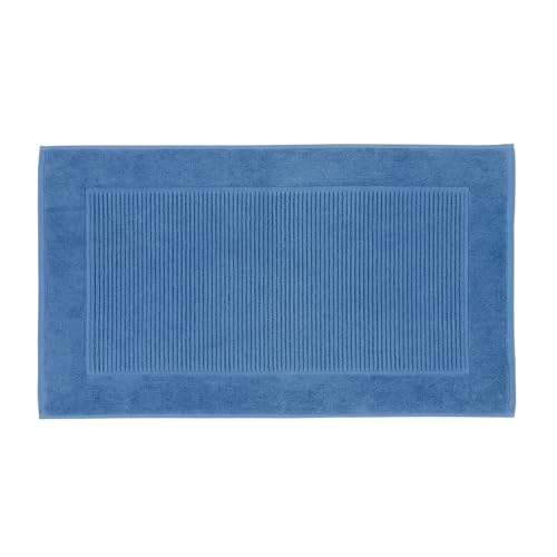 Image of Christy Supreme Bath Mat | 100% Cotton | Super Soft and Plush | Dry Quickly Shower Mat | Heavyweight 1000 GSM | Deep Sea