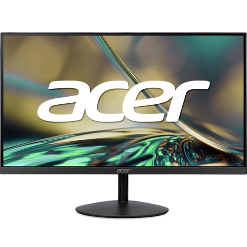 Acer 32 Inch FHD IPS Monitor 75Hz Full HD 1920 x 1080 LED Display Ultra Thin Design HDMI VGA Eye Care Technology 178 Degree Viewing Angle Essential Home Office Monitor