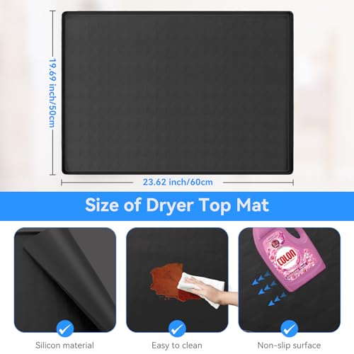 image for Garolue Washer and Dryer Top Protector Mat,23.6“ x 19.7