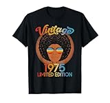 Photo Gallery 50th birthday queen vintage 1975 black women 50 years old maglietta Photo Gallery 50th birthday queen vintage 1975 black women 50 years old maglietta