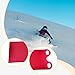 kowaku Rollable Soft Skis Sheet Sledding Equipment with Handles Accessory for Skiing Grass Wear Resistant Multifunctional Foldable, 137x42cm