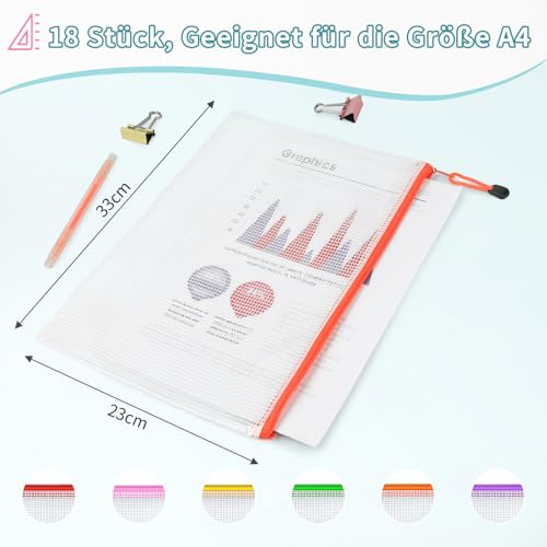 Bolsas de plástico para archivos A4 impermeables con cremallera para organizar documentos 2