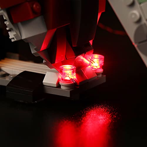 cooldac LED-Licht-Set für Lego Star Wars Boba Fett Raumschiff, Licht-Set kompatibel mit Lego 75312 Bausteinmodell, USB… – Bild 8
