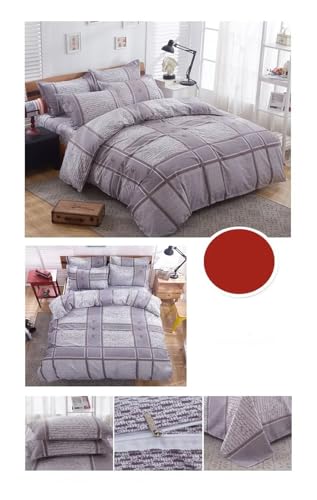 Lit de litière Queen Size drap housse et taies parure de lit 4pcs