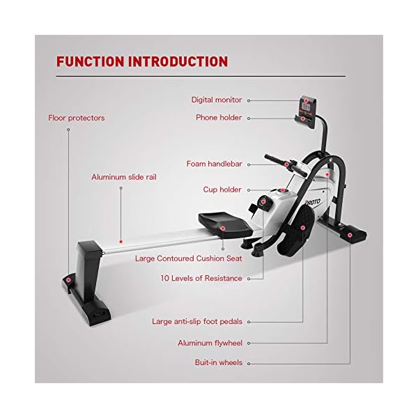 JOROTO-Magnetic-Rower-Rowing-Machine-with-LCD-Display-300LB-Weight-Capacity-Row-Machine-Exercise-Rower-for-Home-Gym-MR35 JOROTO Magnetic Rower Rowing Machine with LCD Display 300LB Weight Capacity Row Machine Exercise Rower for Home Gym (MR35)