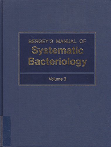Bergey's Manual of Systematic Bacteriology, Volume 3