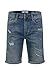 Produktbild Blend BHDeniz Herren Jeans Shorts Kurze Denim Hose mit Destroyed-Optik und Stretch, Größe:S, Farbe:Denim middleblue (76201)